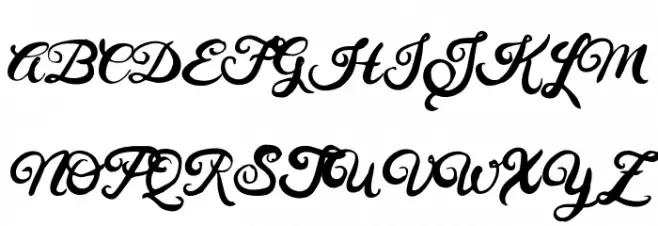 HustyBrush Fuentes MAYÚSCULAS