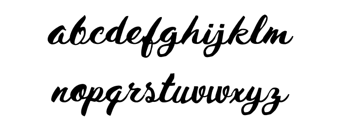HustyBrush Font LOWERCASE