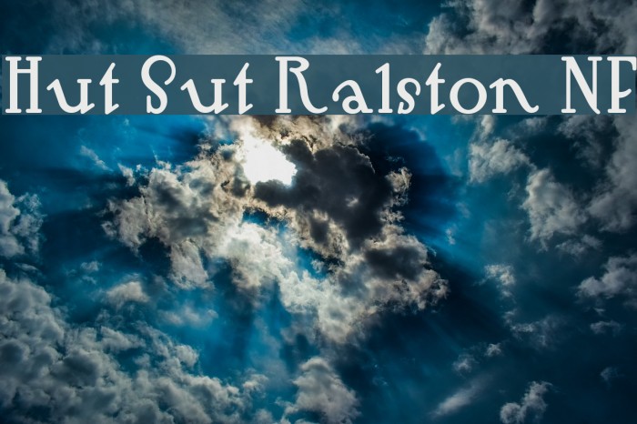 Hut Sut Ralston NF Font examples