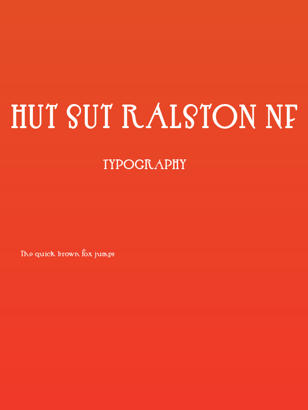 Hut Sut Ralston NF Poster