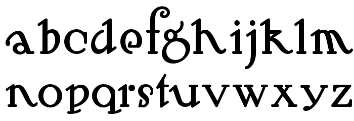 Hut Sut Ralston NF Font LOWERCASE