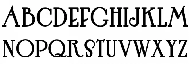 HutSutRalston Schriftart Groß
