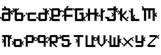 Hutan Regular 字体 大写