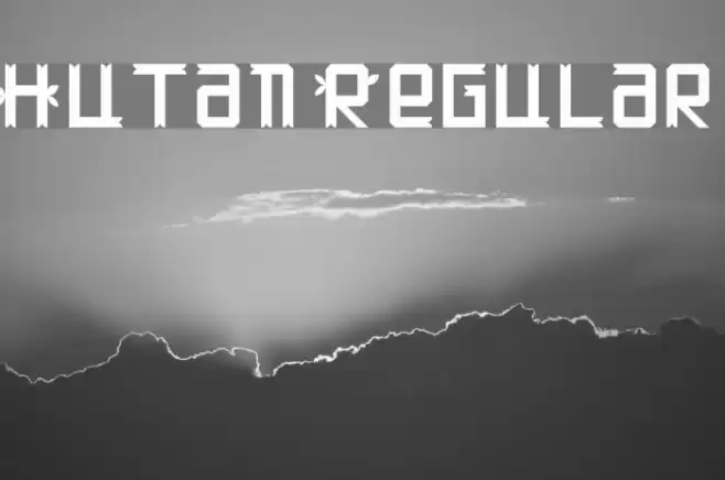Hutan Regular Font examples