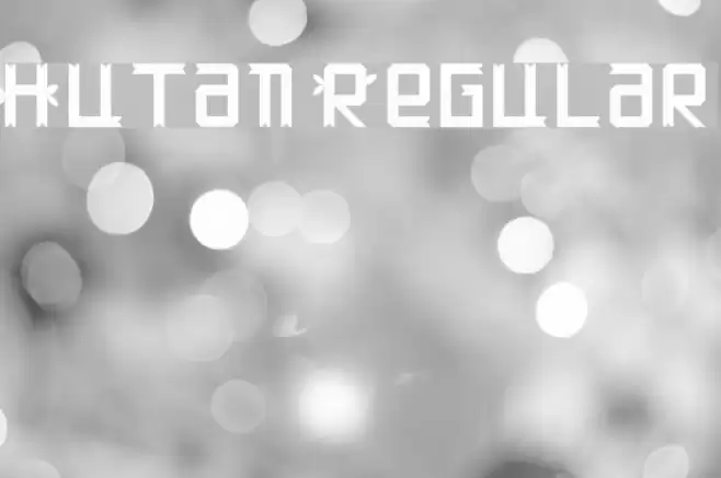 Hutan Regular Font examples