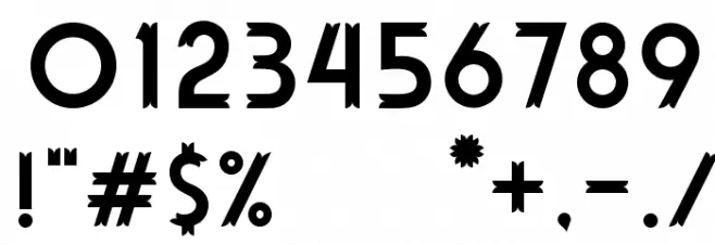 HutanLestari Font OTHER CHARS