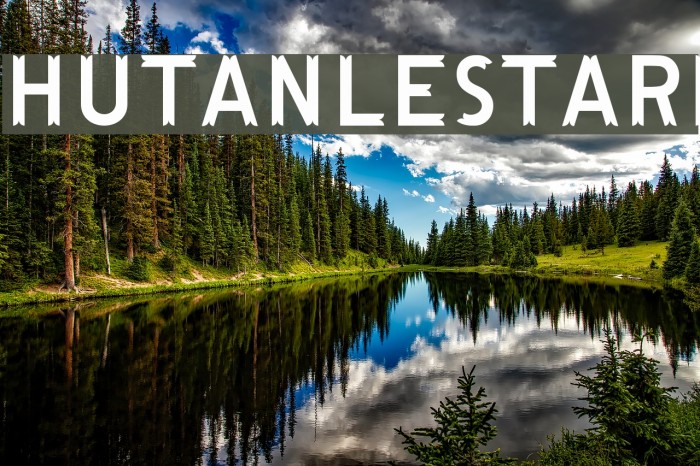 HutanLestari Font examples