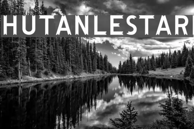 HutanLestari Font examples