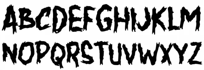 Hutaner Schriftart Groß