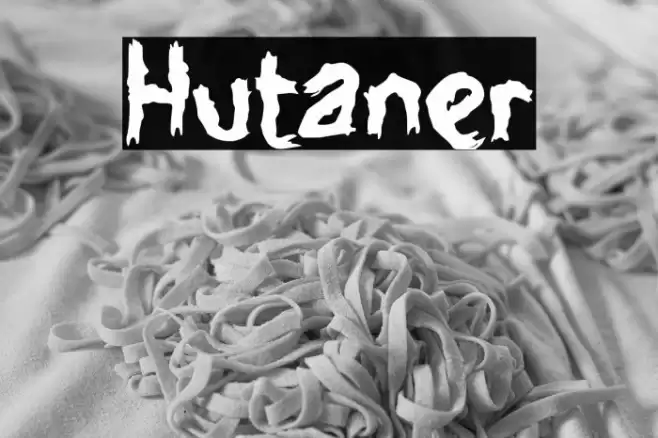 Hutaner Font examples