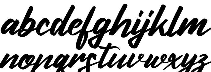 Huttan Cerote Font LOWERCASE