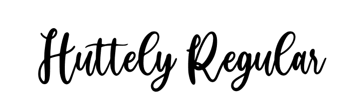 Huttely Regular  免费字体下载