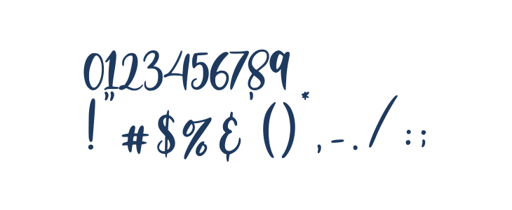 Huttely Regular Other Characters