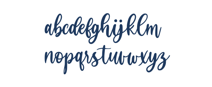 Huttely Regular Lowercase