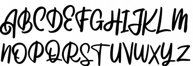 Huttem FREE 字体 大写