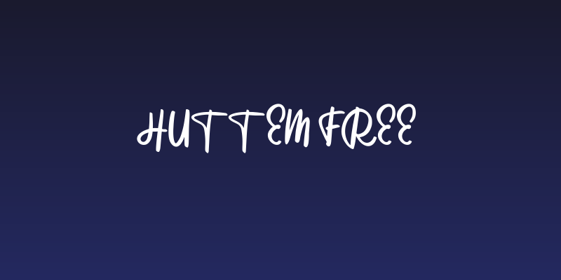 Huttem FREE Social Header