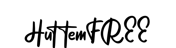 HuttemFREE  免费字体下载