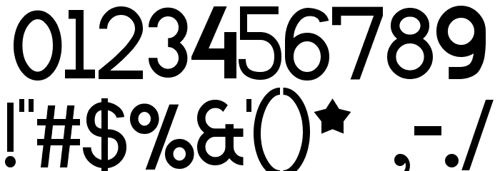 Huvittelukeskus Font OTHER CHARS