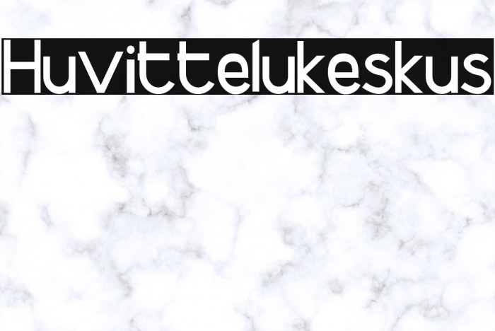 Huvittelukeskus Font examples