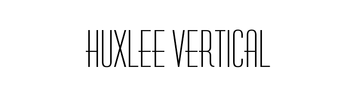 Huxlee Vertical  フリーフォントのダウンロード