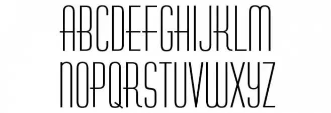 Huxlee Vertical Schriftart Groß