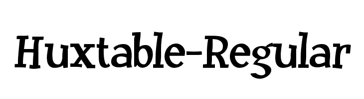 Huxtable-Regular  フリーフォントのダウンロード