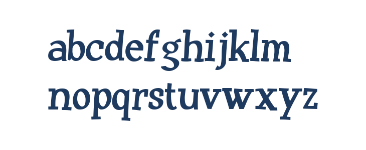 Huxtable-Regular Lowercase