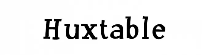 Huxtable  नि: शुल्क फ़ॉन्ट्स डाउनलोड