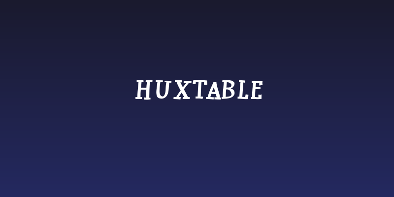 Huxtable Social Header