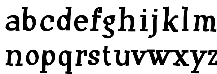Huxtable Font LOWERCASE