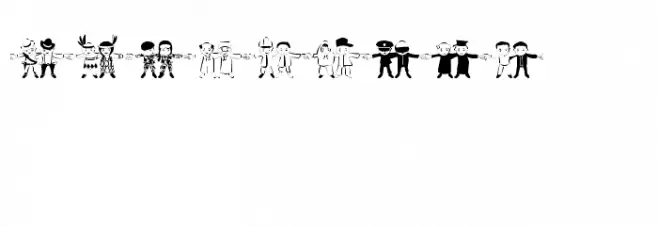 human chain फ़ॉन्ट अपरकेस