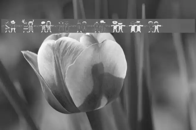 human chain Font examples