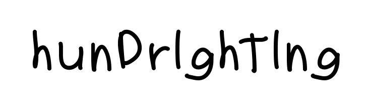 hundrighting Font