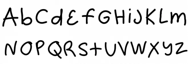 hundrighting 字体 大写