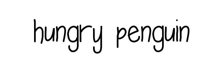 hungry penguin  baixar fontes gratis