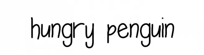 hungry penguin  baixar fontes gratis