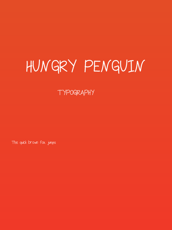 hungry penguin Poster