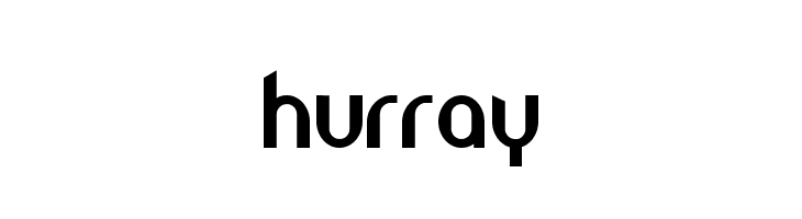 hurray Шрифта