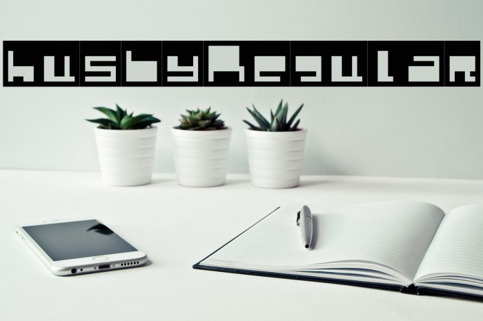 husby Regular Font examples