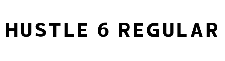 hustle 6 Regular  les polices de caractères gratuit tlcharger