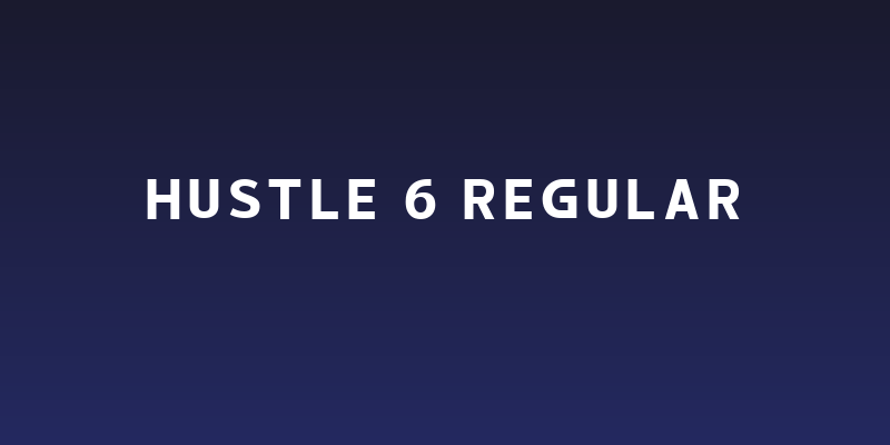 hustle 6 Regular Social Header
