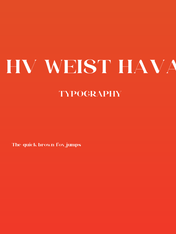 HV Weist Havanah Trial Regular Poster