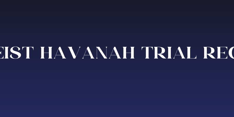 HV Weist Havanah Trial Regular Social Header