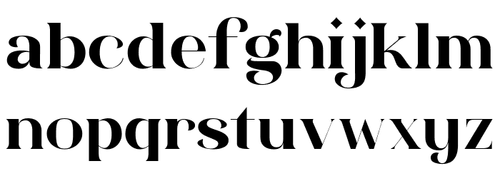HV Weist Havanah Trial Regular Font LOWERCASE