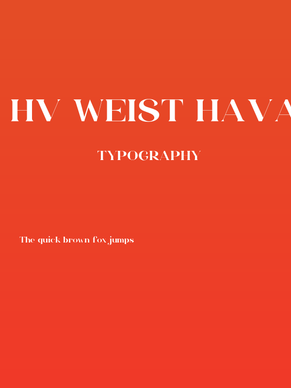 HV Weist Havanah Trial Regular Poster