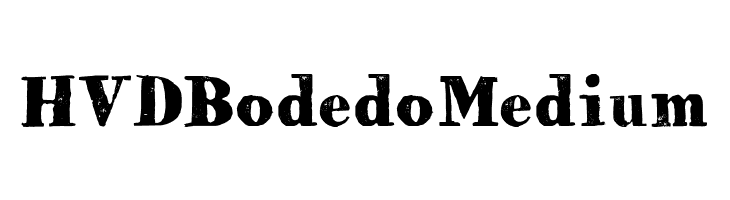 HVD Bodedo Medium  les polices de caractères gratuit tlcharger