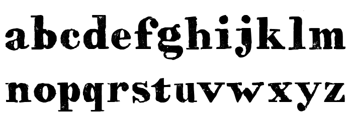 HVD Bodedo Medium Font LOWERCASE