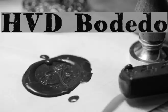 HVD Bodedo Font examples