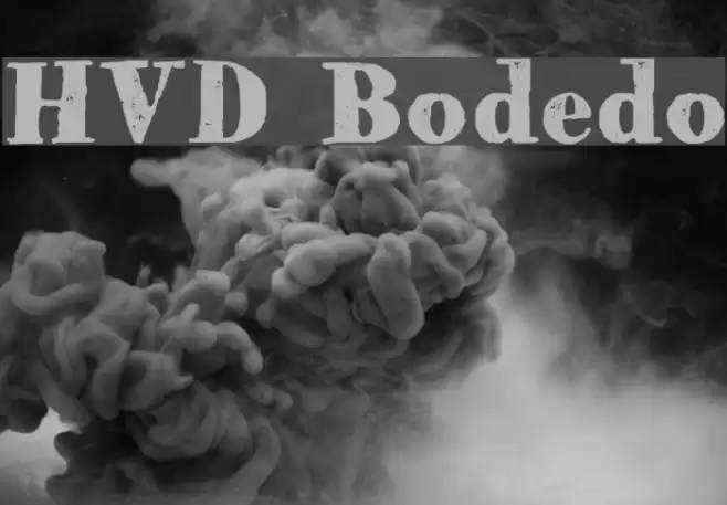 HVD Bodedo Font examples