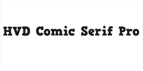 HVD Comic Serif Pro Logo